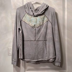 Free people size small, hooded sweatshirt